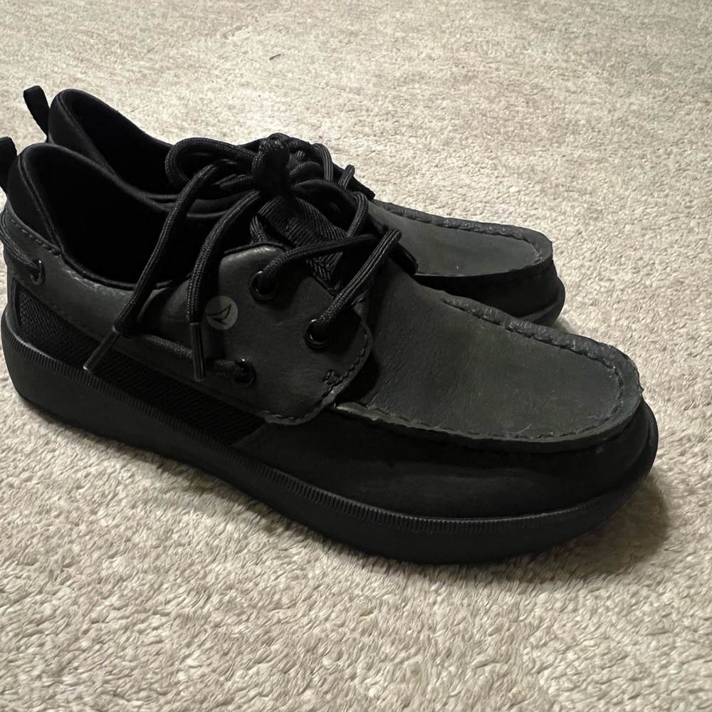 Sperry Black Boat Shoes Classic Moccasin Style
